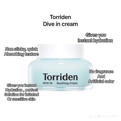 Torriden - Dive-In Hyaluronic Acid Soothing Cream - 100mL
