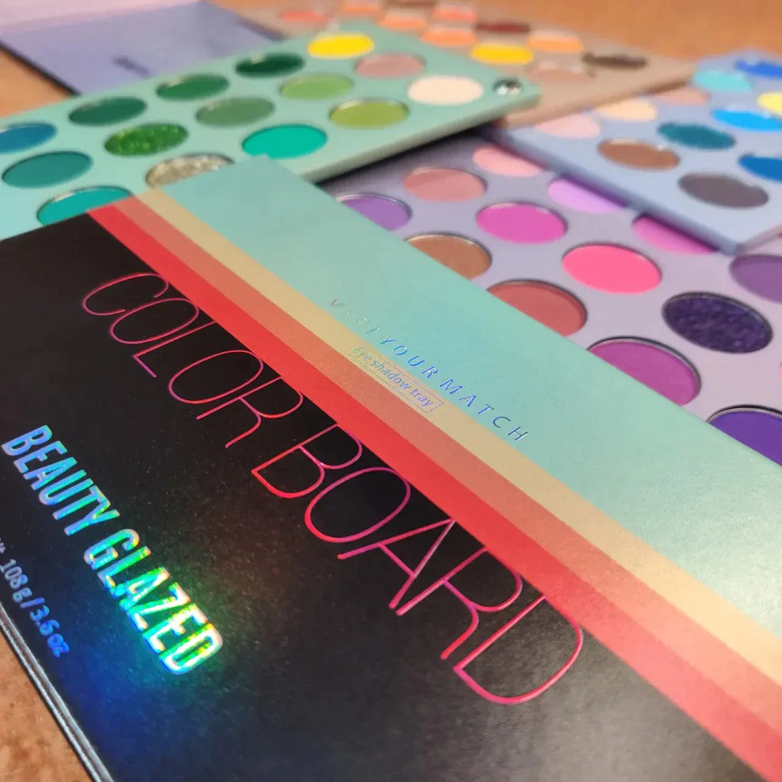 Beauty Glazed 60 Color Board Eyeshadow Palette with vibrant matte and shimmer shades for versatile makeup looks