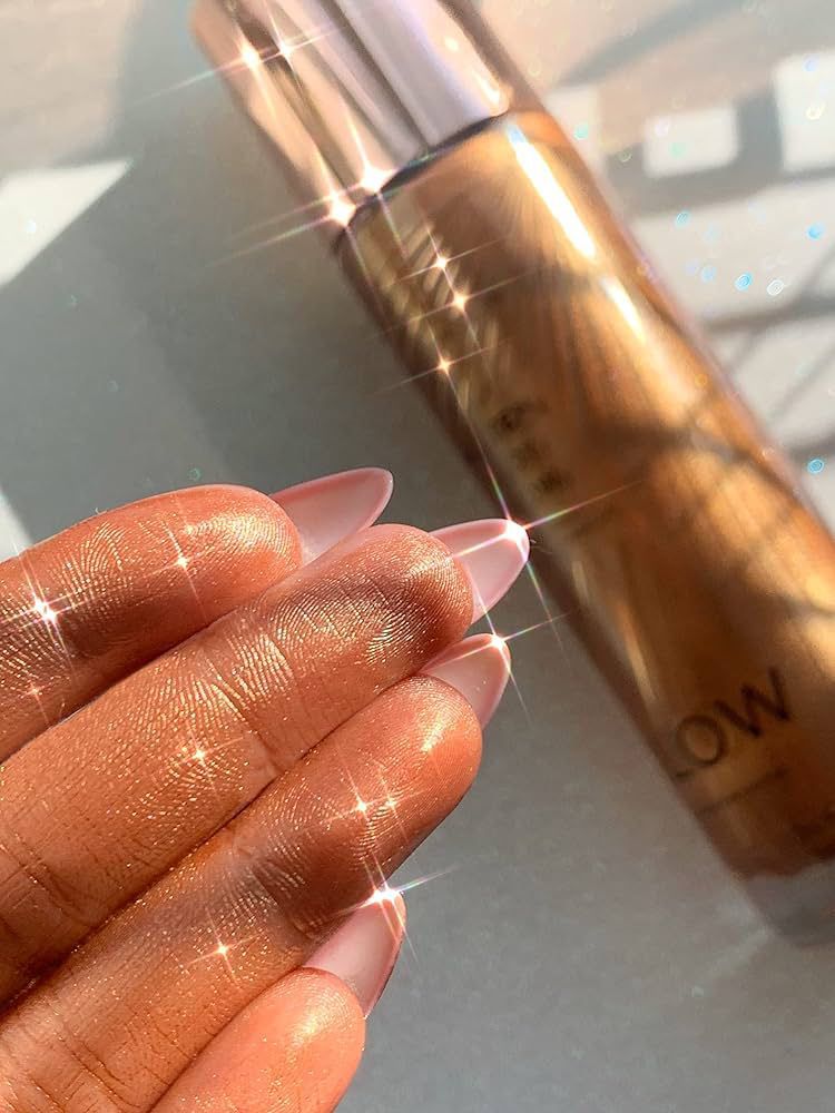 Radiance Face and Body Shimmer Oil giving skin a subtle natural glow and radiant shimmer