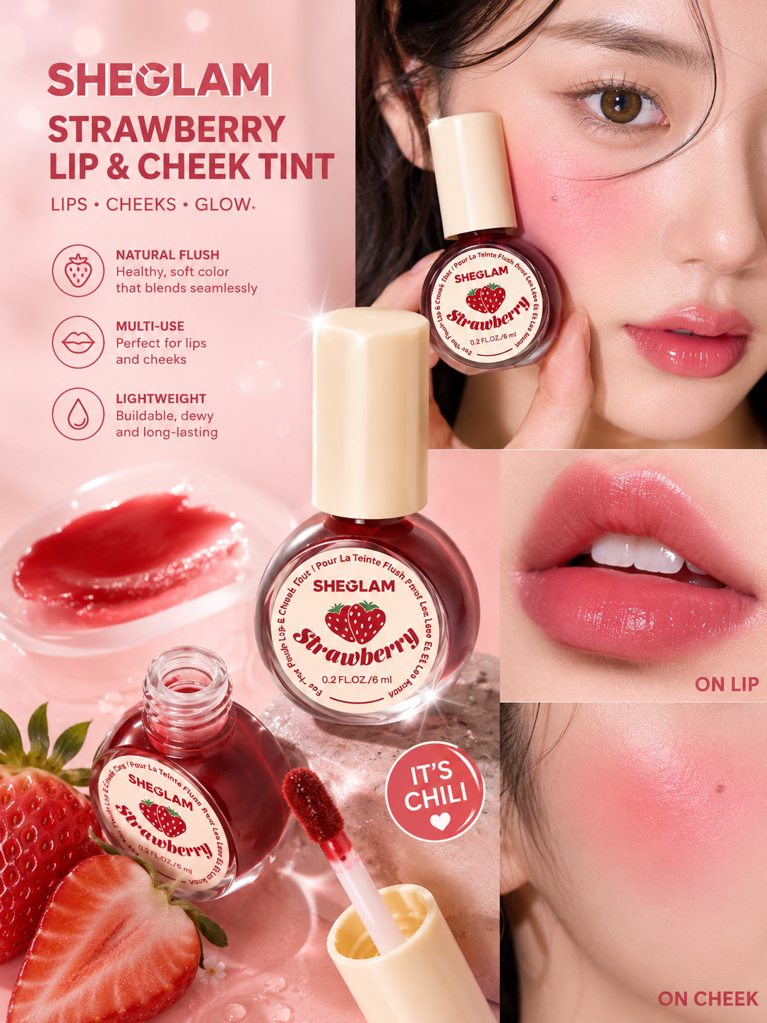SHEGLAM Flush Lip and Cheek Tint