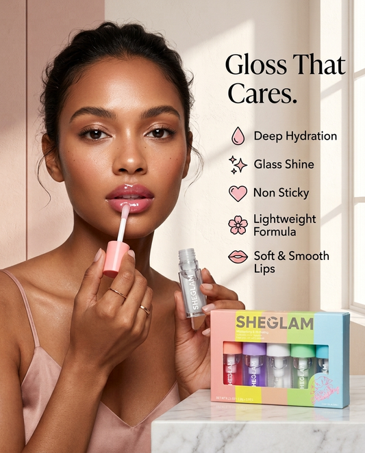SHEGLAM Jelly Wow Hydrating Lip Oil Set (Pack of 5)
