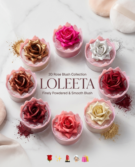 Loleeta 3D Rose Blush – Finely Powdered & Smooth Finish