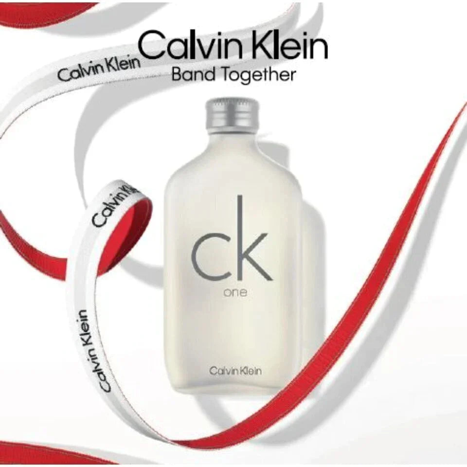 CK One Perfume EDT 100ml bottle by Calvin Klein for men, sleek modern design, versatile fragrance