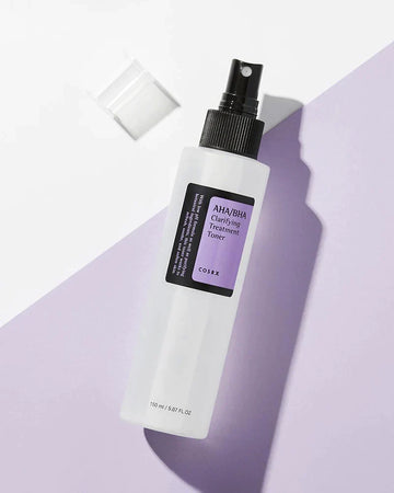 COSRX AHA BHA Clarifying Treatment Toner 150ml bottle for radiant skin exfoliation and hydration