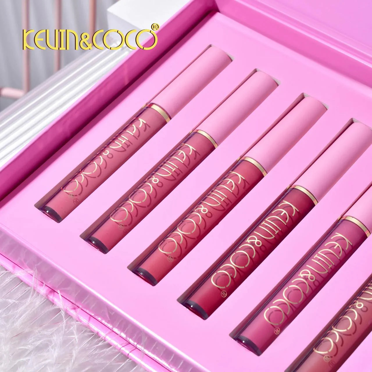 Kevin & Coco | 6-Color Lipgloss Set – High-Shine, Hydrating Lip Glosses for Every Look