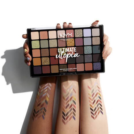 NYX Professional Makeup Ultimate Utopia 40-shade eyeshadow palette with matte and metallic finishes