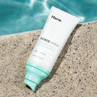 Hero Cosmetics Force Shield Superlight & Superbeam Sunscreen SPF 30  - 50ml