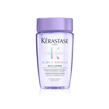 KERASTASE Blond Absolu Bain Lumière 80ml hydrating shampoo for bleached and highlighted hair with hyaluronic acid and Edelweiss flower