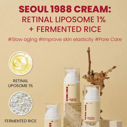 K - SECRET SEOUL 1988 Cream : Retinal Liposome 1% + Fermented Rice 50ml