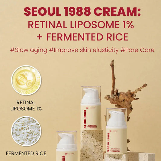 K - SECRET SEOUL 1988 Cream : Retinal Liposome 1% + Fermented Rice 50ml