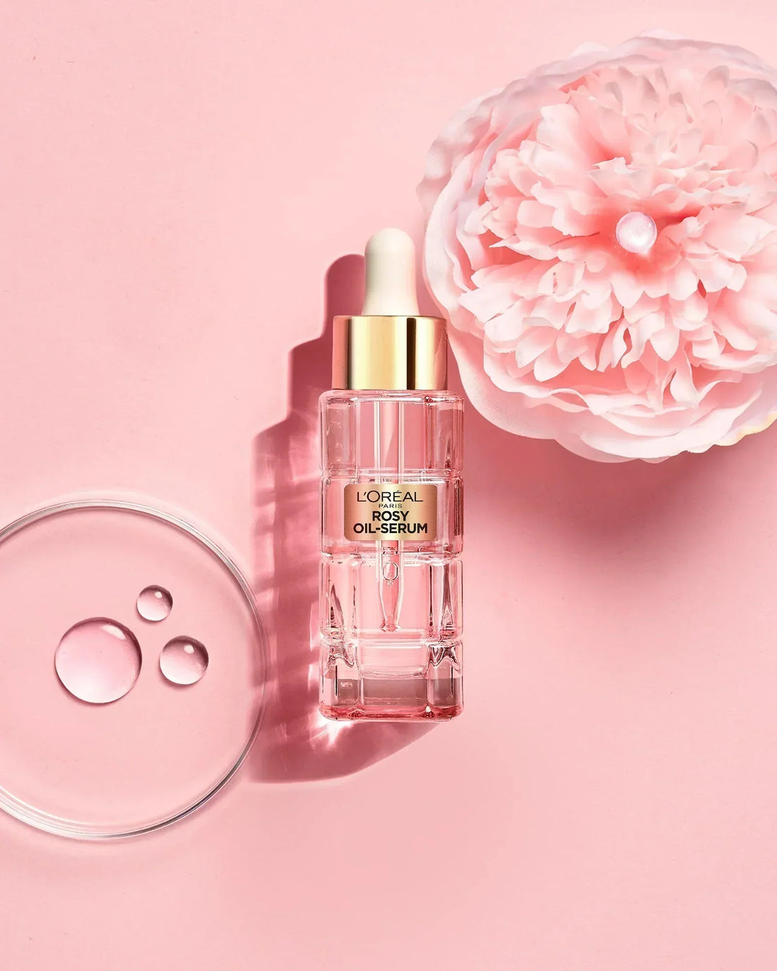 L'Oréal Paris Age Perfect Golden Age Roséol Serum bottle with rose essence for radiant mature skin