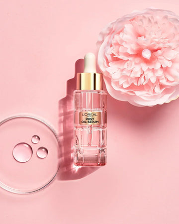 L'Oréal Paris Age Perfect Golden Age Roséol Serum bottle with rose essence for radiant mature skin