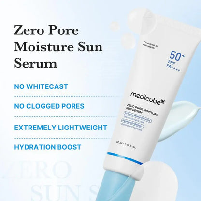 Medicube Zero Pore Moisture Sun Serum SPF 50+ PA++++ 50ml