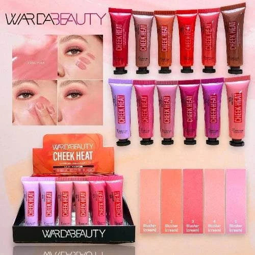 Warda Beauty Cheek Heat Dheer Gel-Cream Blush in 12 shades for radiant natural glow