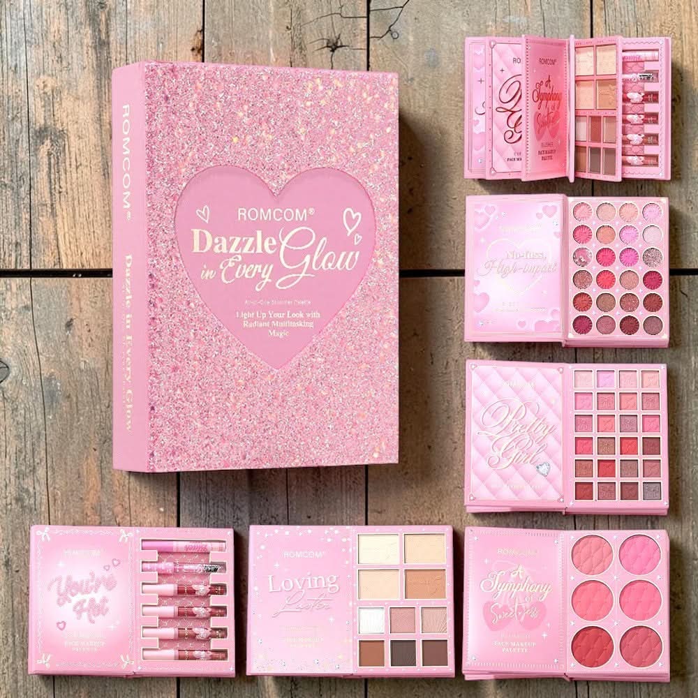 RomCom Dazzle Glow – All-in-One Makeup Book Palette