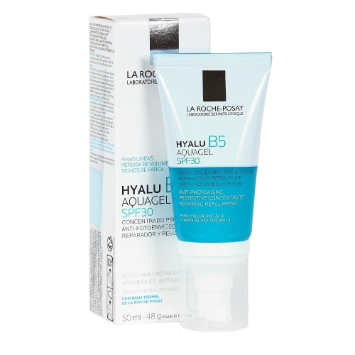 LA Roche Posay Hyalu B5 Aquagel SPF30 hydrating gel moisturizer with broad-spectrum sun protection