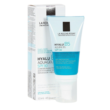 LA Roche Posay Hyalu B5 Aquagel SPF30 hydrating gel moisturizer with broad-spectrum sun protection