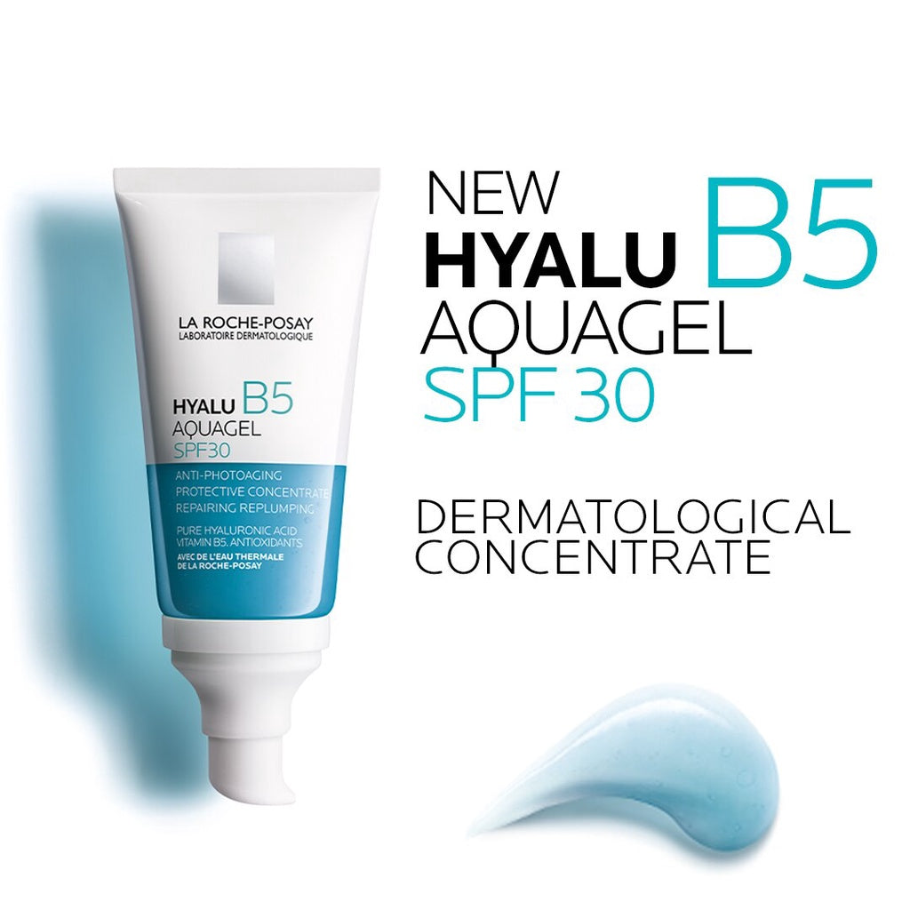 LA Roche Posay Hyalu B5 Aquagel SPF30 hydrating gel moisturizer with broad-spectrum sun protection