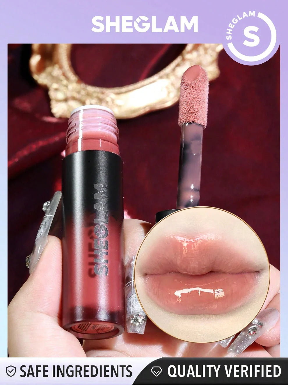 SHEGLAM Ember Rose Immortal Love Nourishing Lip Gloss