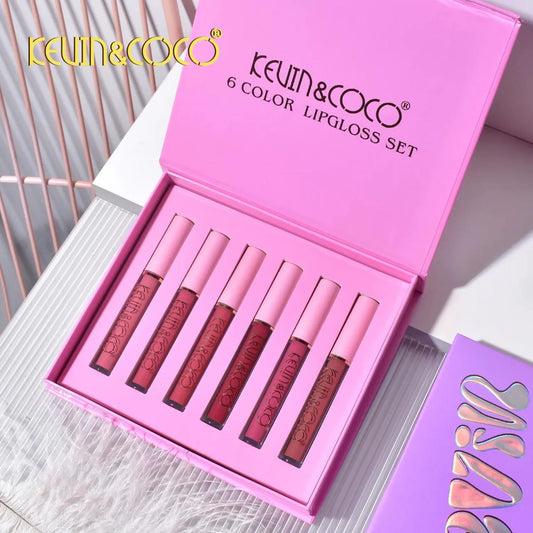 Kevin & Coco | 6-Color Lipgloss Set – High-Shine, Hydrating Lip Glosses for Every Look