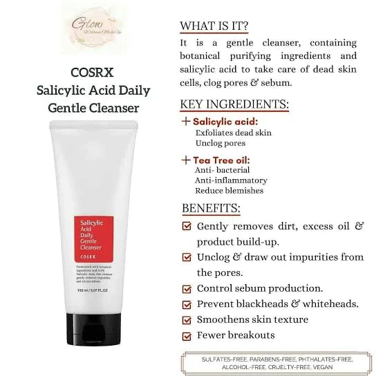 COSRX - Salicylic Acid Gentle Daily Cleanser 150ml - Buy Now Pakistan
